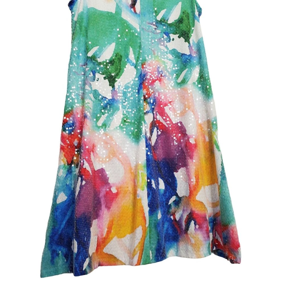Julia Jordan Size 10 Dress Sequin Sparkle Party Vacation Cocktail Resort Lined - Picture 8 of 11